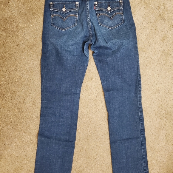 Womens Levi 505 Blue Jean 8L Straight Leg - Picture 2 of 9